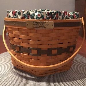 Longaberger 1997 Christmas Coll. Snowflake Basket